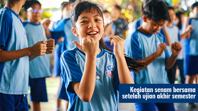 SD Malenggang - Kegiatan senam bersama